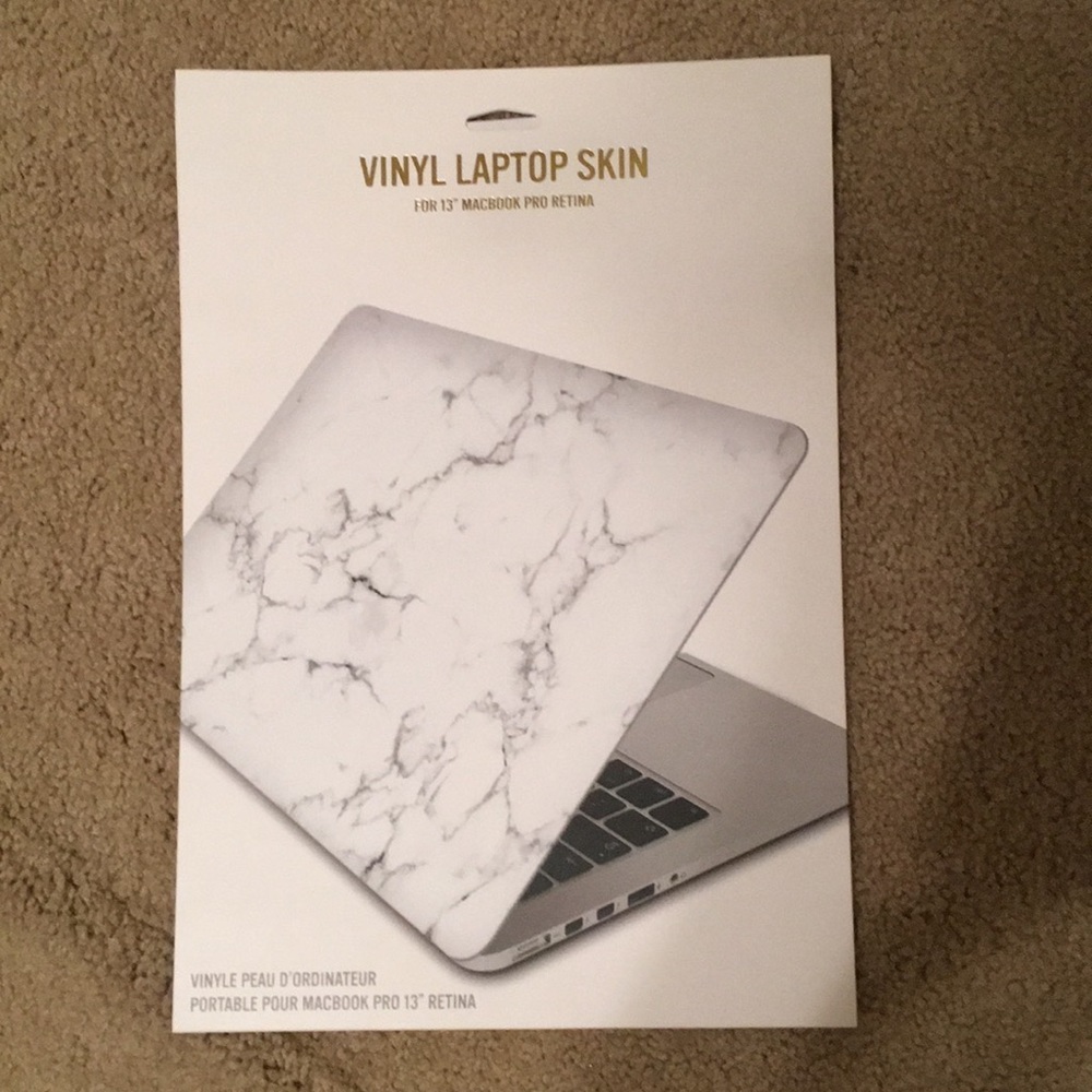 marble laptop skin
